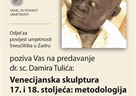 Predavanje o venecijanskoj skulpturi 17. i 18. stoljeća