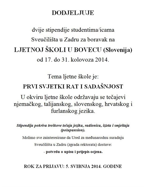 Ljetna škola u Bovecu