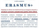 Erasmus+ natječaj za nastavno i nenastavno osoblje