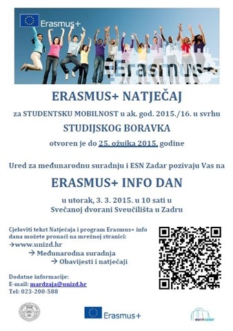 ERASMUS+ natječaj
