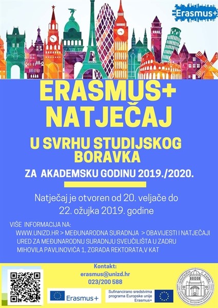 Erasmus+ Info dani i novi natječaj za studentsku mobilnost!